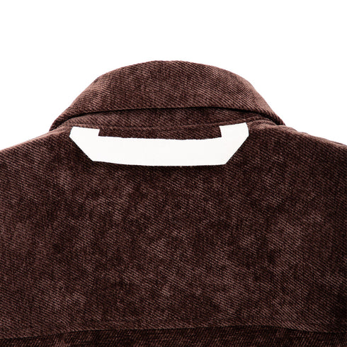 Merely Made - Premium Sage Velvet Twill Cropped Shirt